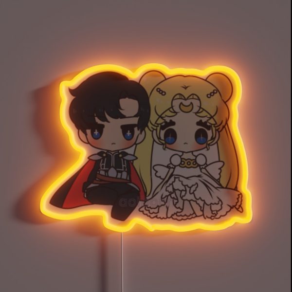 Endymion And Princess Serenity RGB Neon Sign