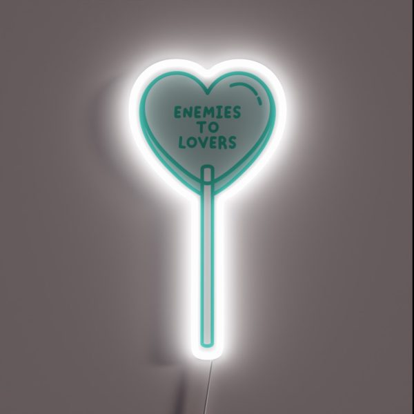Enemies To Lovers Lollipop RGB Neon Sign