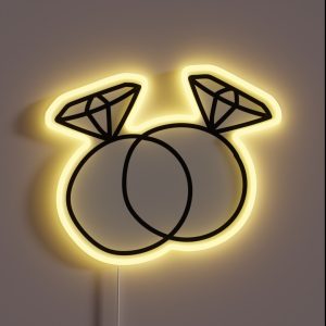 Engagement Rings RGB Neon Sign