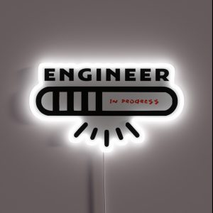 ENGINEER IN PROGRESS RGB Neon Sign ENGINEER IN PROGRESS RGB Neon Sign