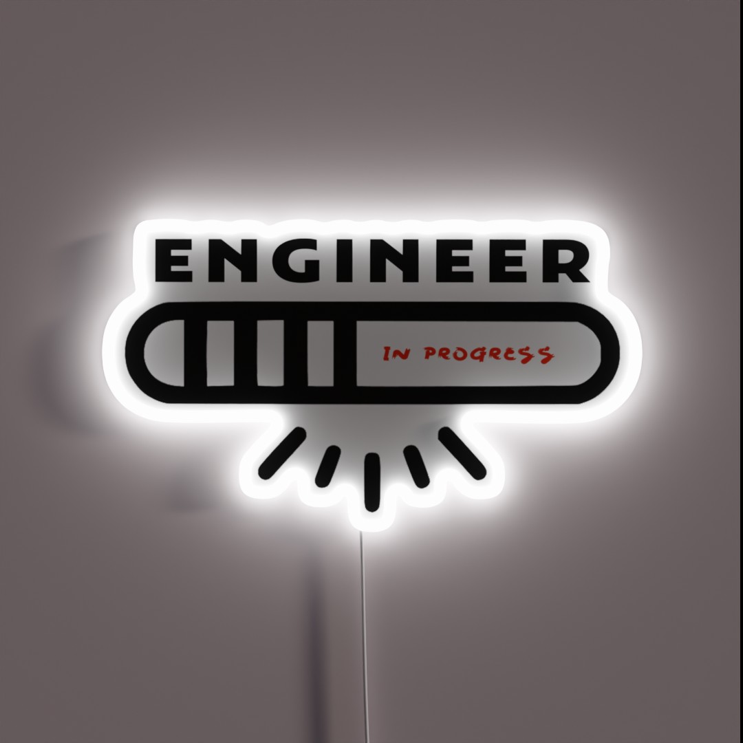 ENGINEER IN PROGRESS RGB Neon Sign ENGINEER IN PROGRESS RGB Neon Sign