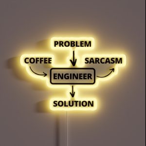 Engineer Problem Solving RGB Neon Sign