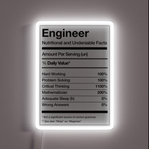 Engineering Engineer Funny RGB Neon Sign Engineering Engineer Funny RGB Neon Sign