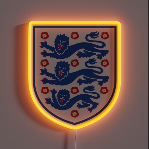 England Football RGB Neon Sign
