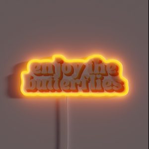 Enjoy The Butterflies Daniel Ricciardo Quote RGB Neon Sign