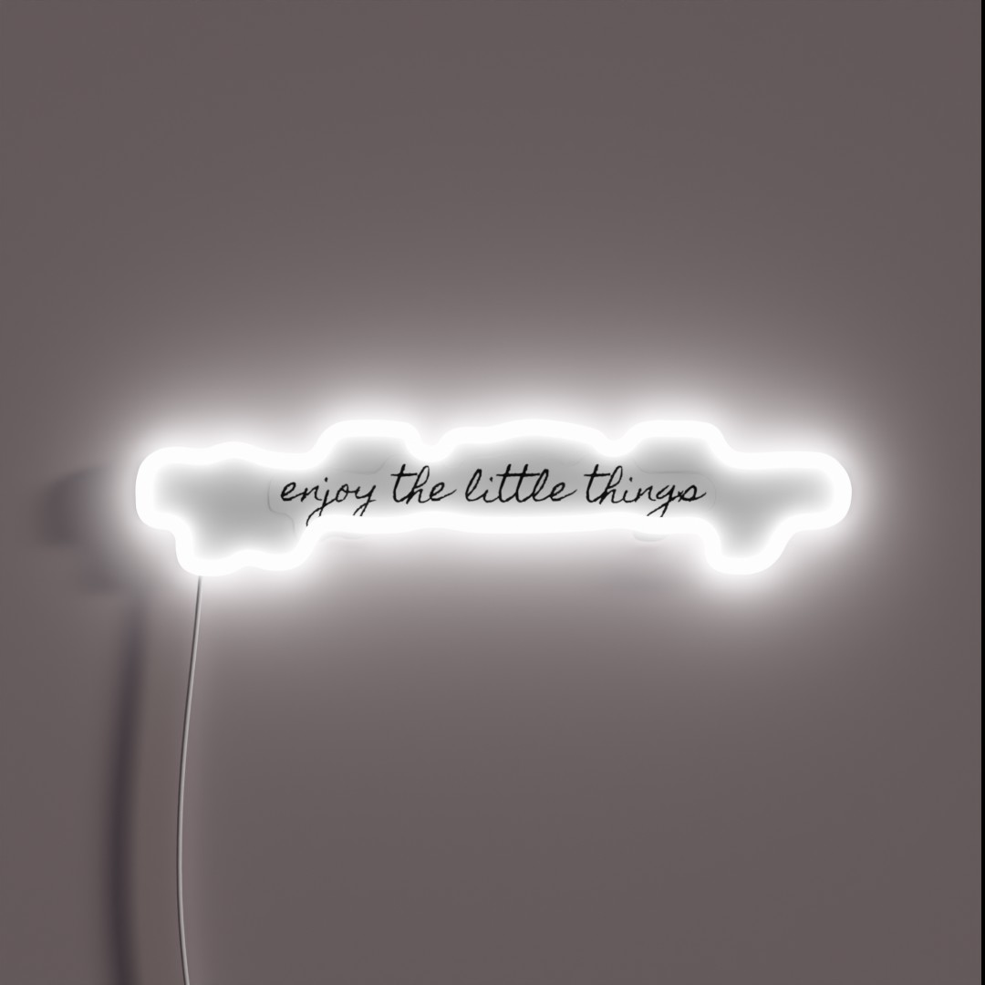 Enjoy The Little Things RGB Neon Sign Enjoy The Little Things RGB Neon Sign