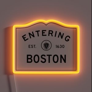Entering Boston RGB Neon Sign