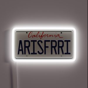 Entourage Ari Gold S Ferrari License Plate RGB Neon Sign