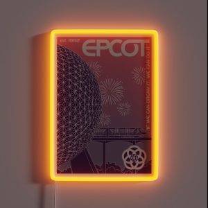 Epcot Center Twilight Hours RGB Neon Sign