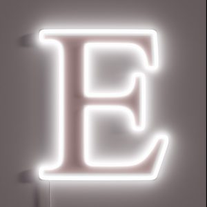 Epsilon Millennial Pink Greek Letter RGB Neon Sign