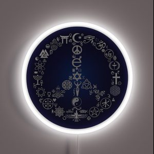 Equality Peace Sign RGB Neon Sign Equality Peace Sign RGB Neon Sign