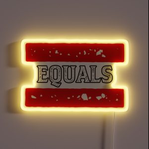 Equals RGB Neon Sign Equals RGB Neon Sign