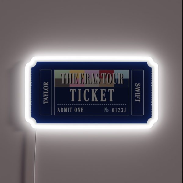 Eras Tour Ticket RGB Neon Sign