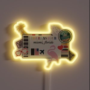 Eras Tour Ticket RGB Neon Sign