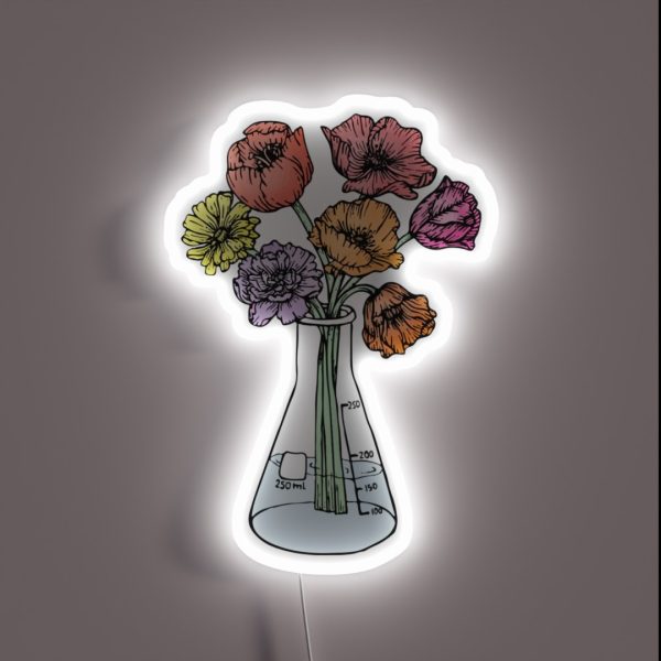 Erlenmeyer Bouquet RGB Neon Sign