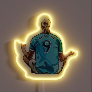 Erling Haaland Soccer Football Star RGB Neon Sign