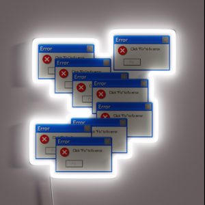 Error Windows Xp RGB Neon Sign Error Windows Xp RGB Neon Sign