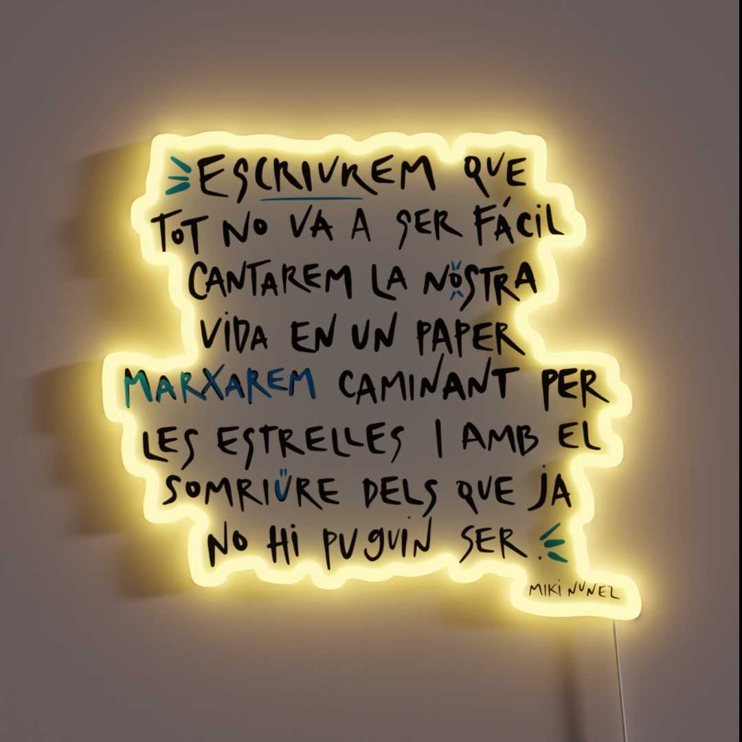 Escriurem RGB Neon Sign Escriurem RGB Neon Sign