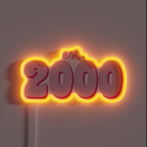 Est 2000 RGB Neon Sign