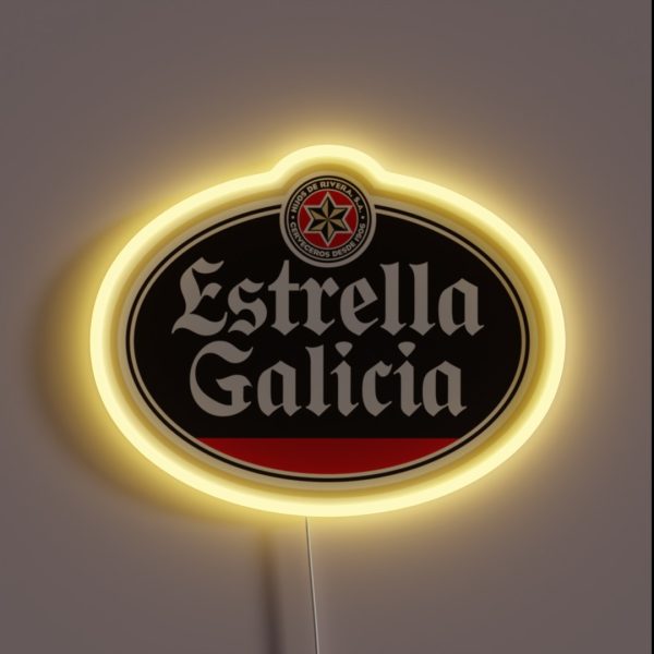 Estrella Galicia Beer Spain RGB Neon Sign