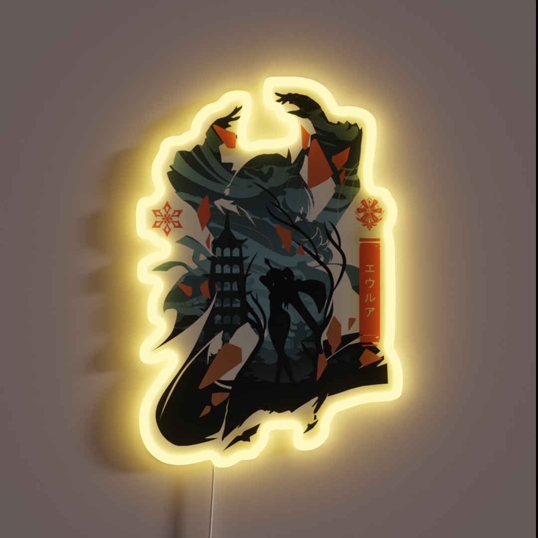 Eula Genshin Impact RGB Neon Sign Eula Genshin Impact RGB Neon Sign