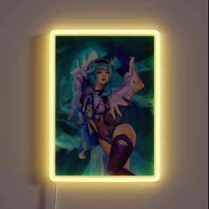 Eula Lawrence Genshin Impact Anime Fan Art RGB Neon Sign Eula Lawrence Genshin Impact Anime Fan Art RGB Neon Sign