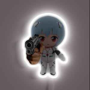 Evangelion Rei Plush Gun RGB Neon Sign Evangelion Rei Plush Gun RGB Neon Sign