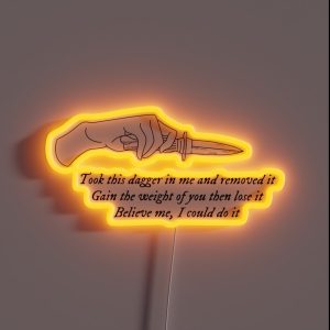 Evermore Folkore Tolerate It RGB Neon Sign Evermore Folkore Tolerate It RGB Neon Sign