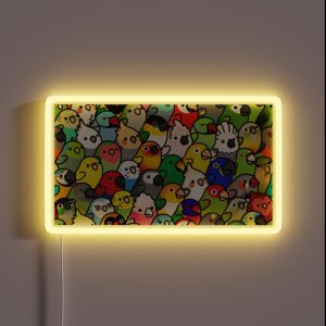 Everybirdy Pattern 2023 RGB Neon Sign