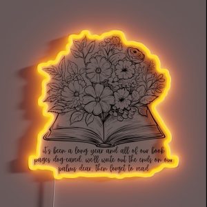 Everything Everywhere Floral Book RGB Neon Sign Everything Everywhere Floral Book RGB Neon Sign