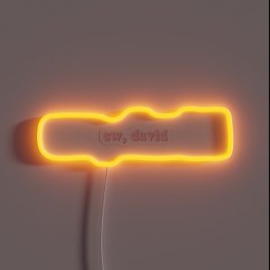 Ew David RGB Neon Sign