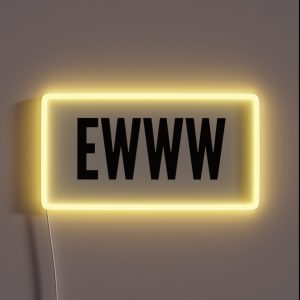 EWWW RGB Neon Sign