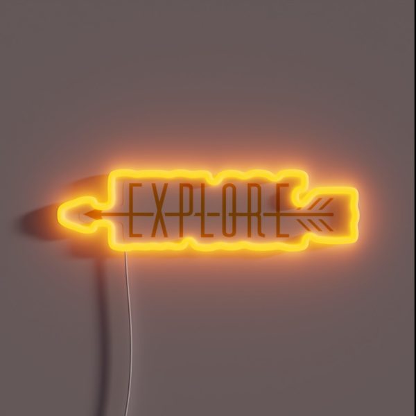 Explore Arrow RGB Neon Sign