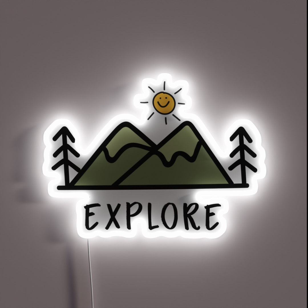 Explore RGB Neon Sign Explore RGB Neon Sign