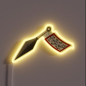 Explosive Scroll Kunai RGB Neon Sign