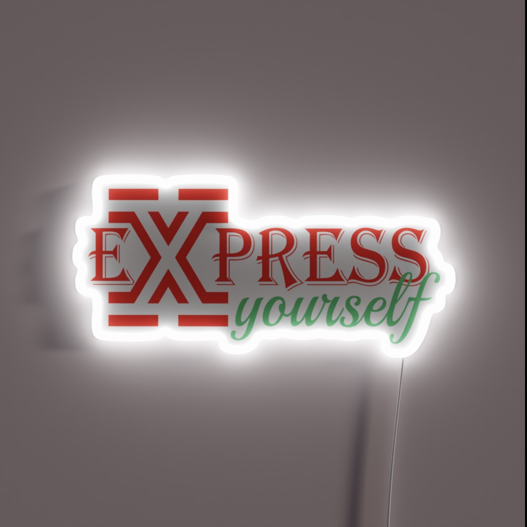 Express Yourself RGB Neon Sign Express Yourself RGB Neon Sign