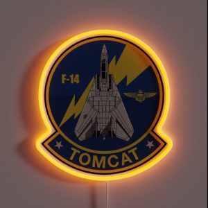 F 14 Tomcat RGB Neon Sign