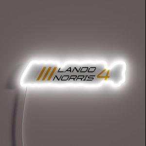 F1 Lando Norris 4 RGB Neon Sign F1 Lando Norris 4 RGB Neon Sign