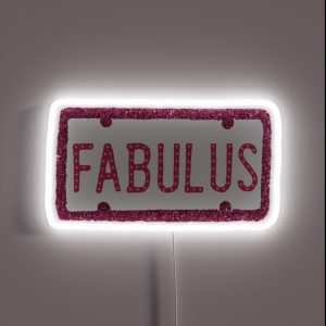 FABULUS SHARPAY EVANS CAR PLATE RGB Neon Sign