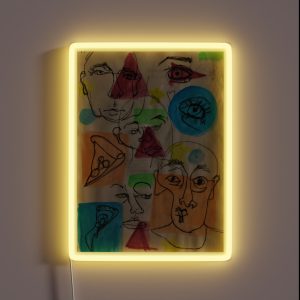 Faces Faces Faces RGB Neon Sign Faces Faces Faces RGB Neon Sign