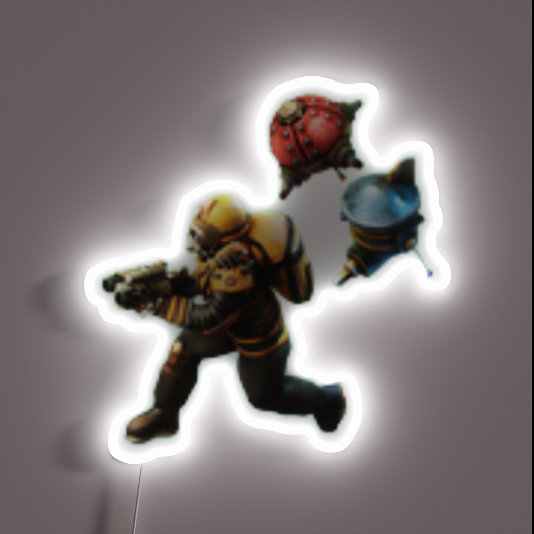 Factorio Game Factorio Character Factorio RGB Neon Sign Factorio Game Factorio Character Factorio RGB Neon Sign