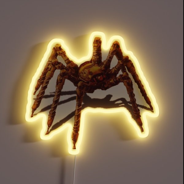 Factorio Spidertron RGB Neon Sign
