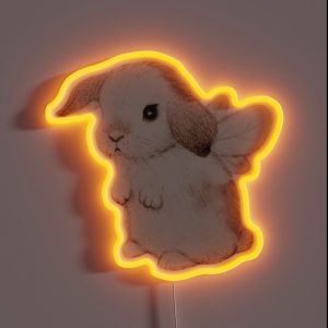 Fairy Bunny RGB Neon Sign