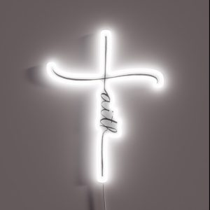 Faith Cross RGB Neon Sign