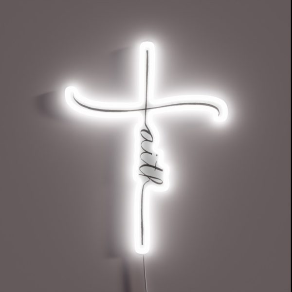 Faith Cross RGB Neon Sign