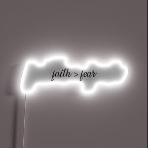 Faith Fear RGB Neon Sign