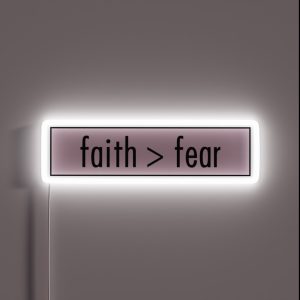 Faith Fear RGB Neon Sign