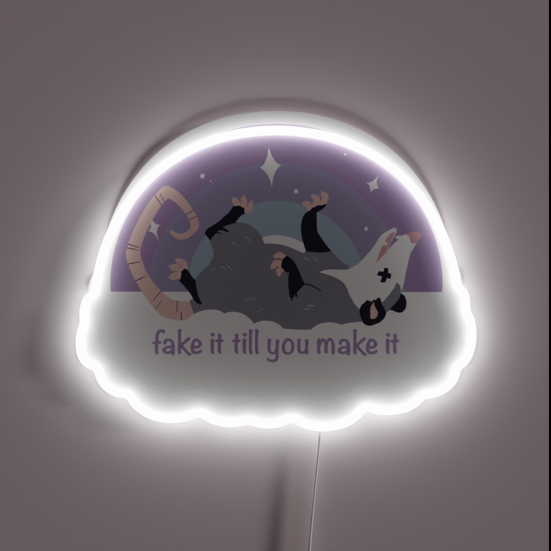 Fake It Till You Make It RGB Neon Sign Fake It Till You Make It RGB Neon Sign