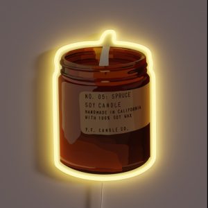 Fall Candle RGB Neon Sign Fall Candle RGB Neon Sign
