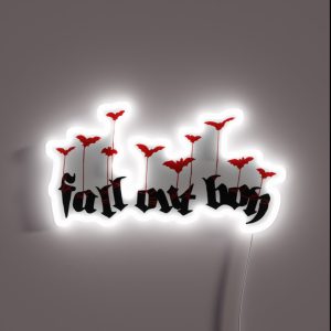 Fall Out Boy Halloween Bats RGB Neon Sign